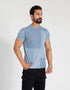 TEXTURED PANELLED T-SHIRT